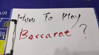 how to play baccarat