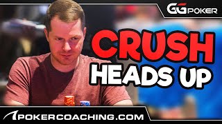 How To CRUSH Heads Up! GG Poker Final Table