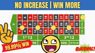Roulette Strategy WIN MORE NO INCREASE | Roulette Tricks and Tips New