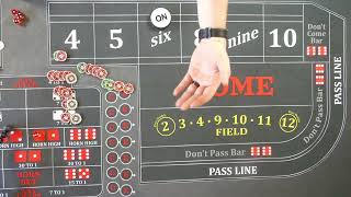Craps Strategy:  Progressive Red, Real Player, Real Strategy