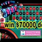 102% Roulette strategy win $70000 dollars | make money online | win money