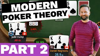 PART 2!!! How to Use MODERN POKER THEORY – $25,000 Buy-in Super High Roller!