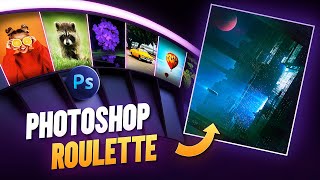 Can I Create Something Using 5 RANDOM Photos | Photoshop Roulette S1 EP1