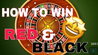 HOW TO WIN ROULETTE IN RED & BLACK STRATEGY USING PAROLI BETTING SYSTEM