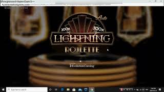 Lightning Roulette (Strategy) Espacejeux Casino