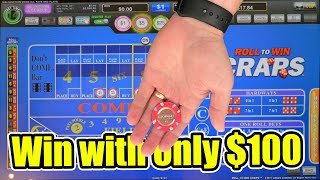 Win at “Roll to Win” craps with little money