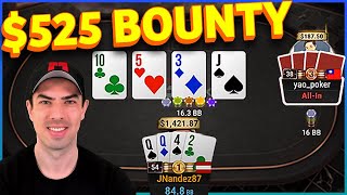 Running DEEEP $525 Bounty PLO Poker Tournament