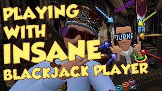 PokerStars VR – PLAYING WITH AN INSANE BLACKJACK PLAYER!