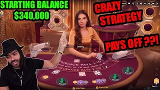 CRAZY STRATEGY !! , PAYS OFF??  Roshtein HighStakes BlackJack