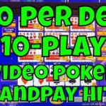 10-Play Video Poker at  $50 Per Deal! Handpay Win!