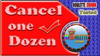 Roulette Strategy To Win | Cancel One Dozen Absolutely | Roulette 100% Win