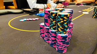 $10k MASSIVE POT Making $5000/ Hour Playing Poker ! Poker Vlog | C2B Ep. 101