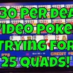 10-Play Extra Draw Frenzy Video Poker at $30 Per Deal – 25 Hand Bonuses!