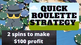 WICKED FAST ROULETTE STRATEGY! High win %