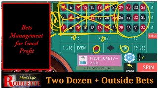 Red Odd and 2 dozens Mathematics of Bets management in ROULETTE for Good Profit. secret way to win