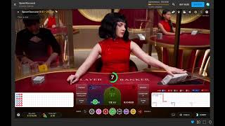 Real Money Baccarat 0517-2- Bet only Player – Random strategy