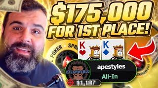 I’m Chipleader With $175,000 To 1st! $1050 SCOOP Final Table (PART 1)