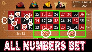 Roulette All Numbers Bet || Roulette Best Winning Strategy