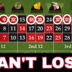 Can’t Lose || Roulette Best Winning strategy