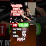 BLUFFING On The FLOP for $5,000 Pot! 💰🤮 #shorts #poker