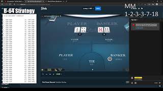 Baccarat Live stream 9 | B-64 strategy