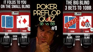 POKER PREFLOP QUIZ SB VS BB #1: Poker Vlog final table highlights and poker strategy