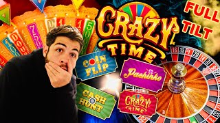 Tilting Myslef On Crazy Time & Roulette!!!