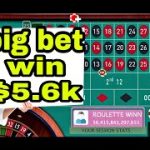 101% new strategy roulette big bet win $5.6k | roulette strategy to win #roulette #jackpot #casino