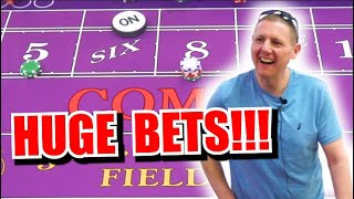 🔥HUGE BETS🔥 30 Roll Craps Challenge – WIN BIG or BUST #164