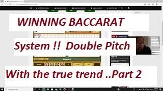 BACCARAT Winning Strategy ..By Gambling Chi 12/29/2021