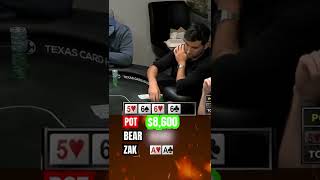 Aces CRUELLY Cracked!  BRUTAL Bad Beat #shorts #poker