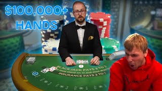 CRAZY $800,000+ BLACKJACK SESSION WITH LIVE DEALER!