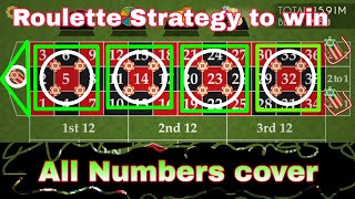 Roulette Strategy To Win || All Numbers  Cover