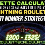 Lightning Roulette strategy – 11 number strategy