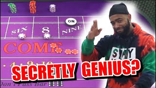 🔥SECRETLY GENIUS?🔥 30 Roll Craps Challenge – WIN BIG or BUST #166