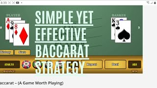 Simple baccarat system anyone can use
