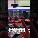 THE RISKIEST ROULETTE STRATEGY OF ALL TIME! #shorts