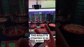 THE RISKIEST ROULETTE STRATEGY OF ALL TIME! #shorts