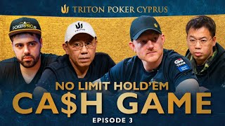 No Limit Hold’em CASH GAME | Episode 3 – Triton Poker Cyprus 2022