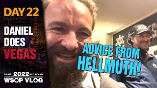 ADVICE FROM HELLMUTH and Winning with the Worst Hand? – 2022 WSOP Poker Vlog Day 22