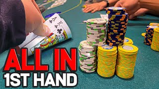 ALL IN VERY FIRST HAND FOR $3.5k! Poker Vlog | Close 2 Broke Episode 109