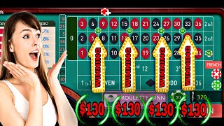 magical betting tactic for roulette system || roulette every spin win $130
