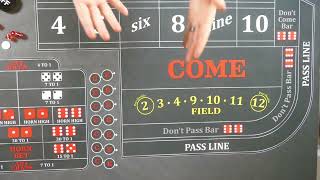 The Most Common SUCCESSFUL craps strategy played, full video