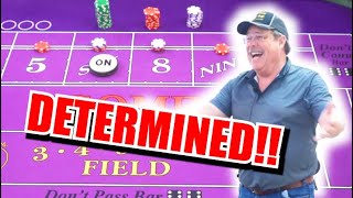 🔥DETERMINATION🔥 30 Roll Craps Challenge – WIN BIG or BUST #171