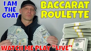 Christopher Mitchell Plays Baccarat And Roulette LIVE.