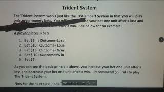 THE TRIDENT ROULETTE SYSTEM EXPLAINED! 1ST TIME EVER! GUARANTEED WINNING ROULETTE STRATEGY