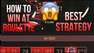 How To Win at Roulette? European Roulette Strategy!