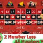 2 Number Loss All Numbers Win || Roulette Strategy To Win