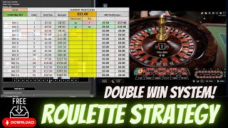 Roulette Strategy – Double Win System