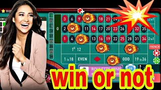 roulette strategy win or not system 😱